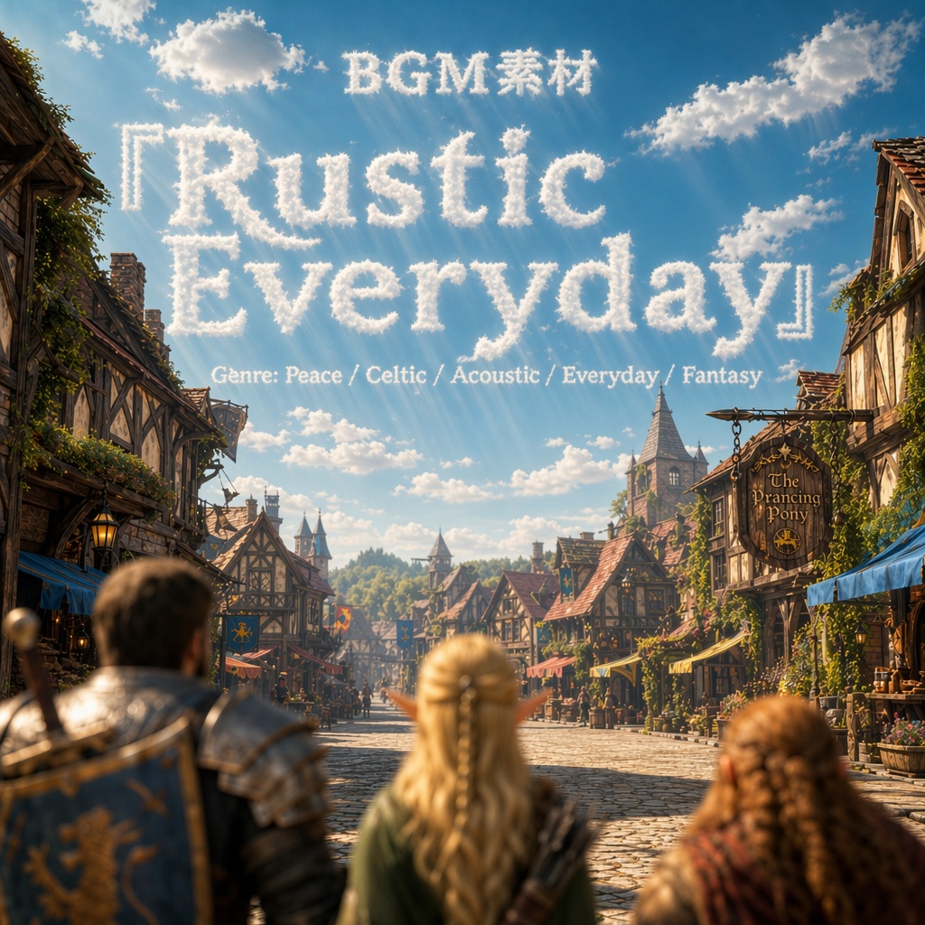 【ケルト/異世界 / ほのぼの 】『Rustic Everyday』アコギと笛が奏でる平和な異世界の日常