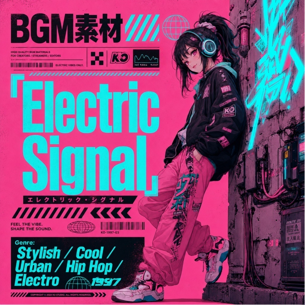 【配信/CM/OP向けBGM】お洒落で都会的なエレクトロヒップホップ|商用利用可