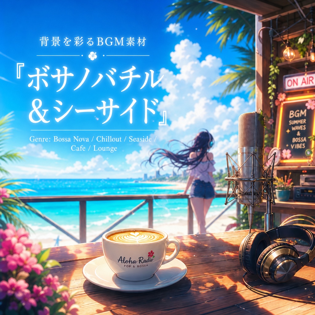【配信用BGM】晴れ渡る海辺のチルアウト・ボサノバ|商用利用可