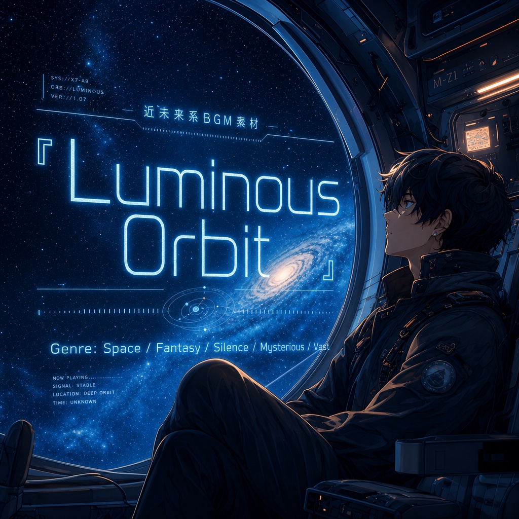 【近未来系BGM素材】『Luminous Orbit』深く心地よいスペース・アンビエント|商用利用可