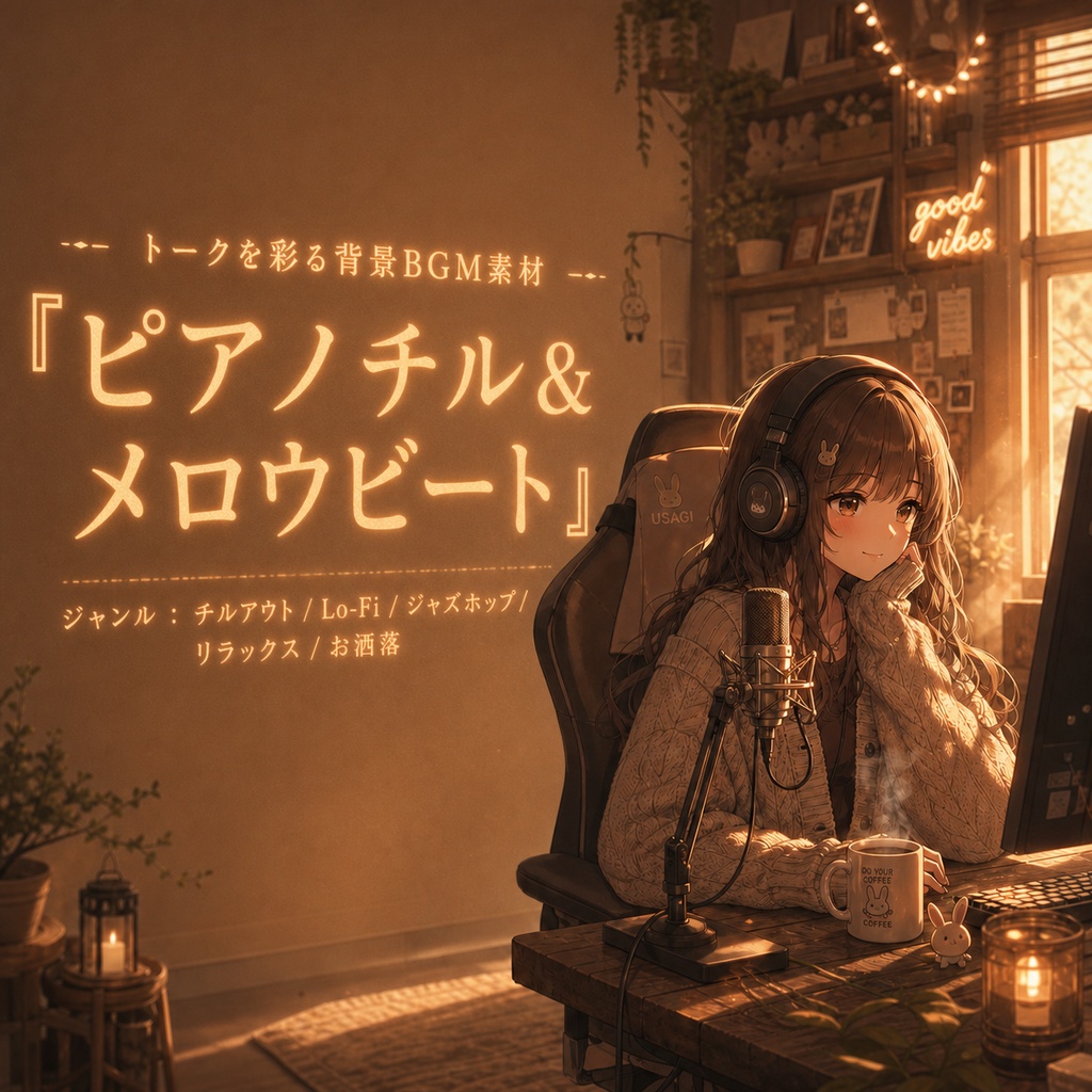 【雑談/作業用BGM】トークを彩る温かいLo-Fiジャズホップ｜商用利用可