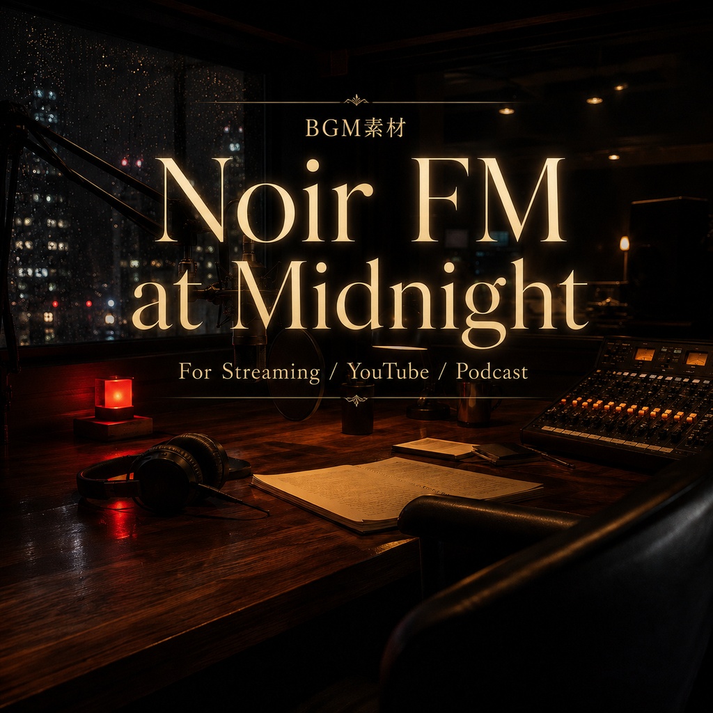 【配信・動画用BGM】深夜FMラジオを思わせるノワールジャズBGM｜商用利用可