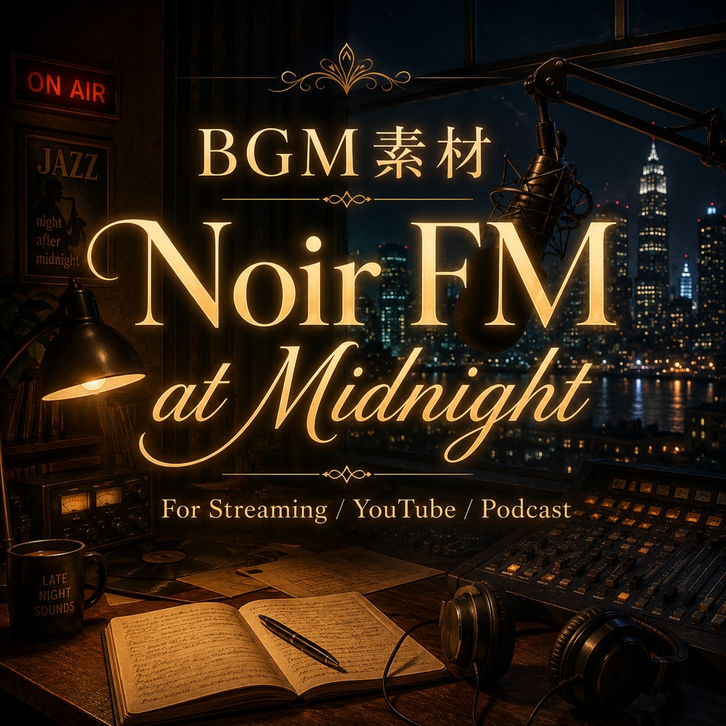 深夜ラジオ風ノワールジャズBGM【雑談配信・YouTube用】