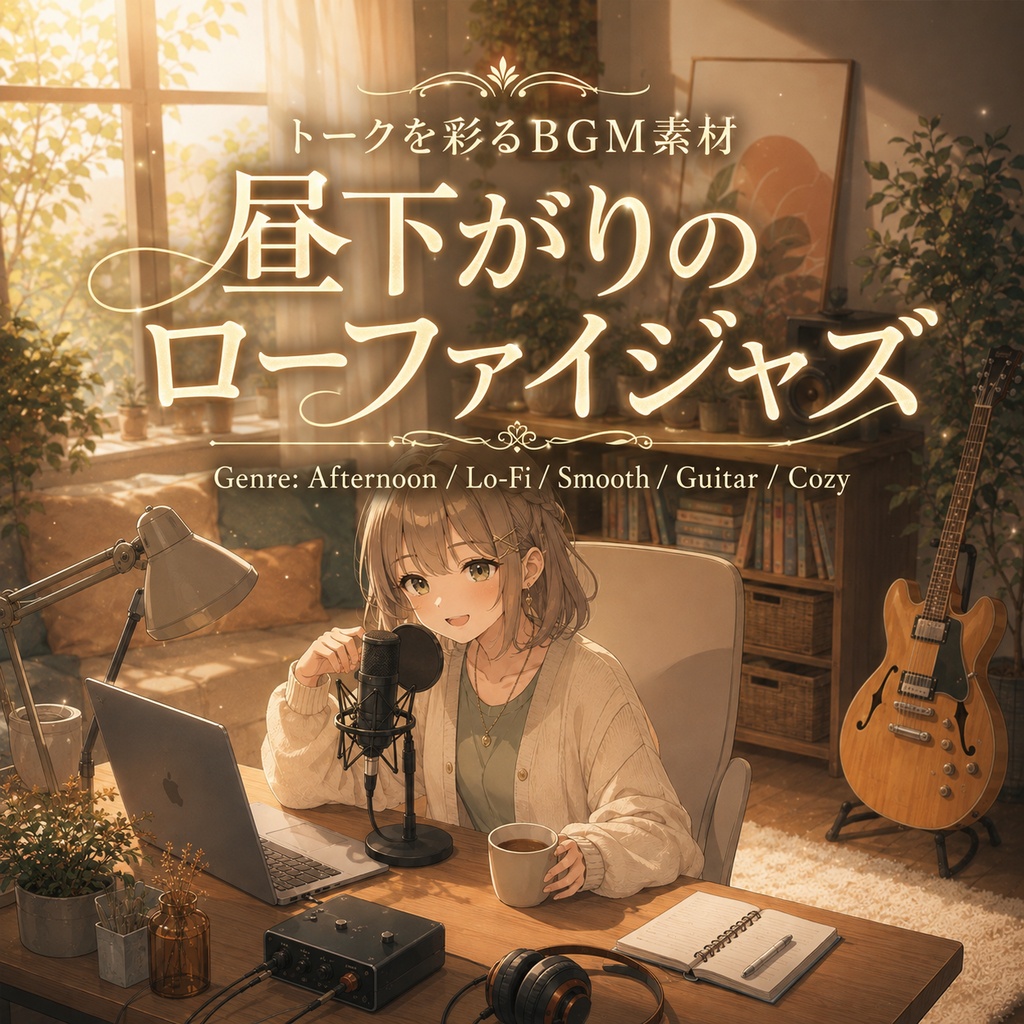 【配信・動画用BGM】昼下がりのローファイ・スムースジャズ|商用利用可