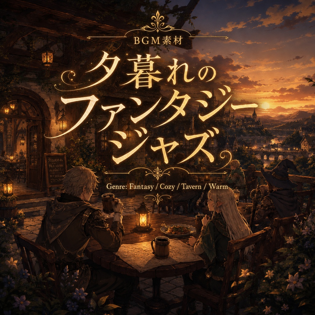 【ゲーム・動画用BGM】冒険者がくつろぐファンタジージャズBGM｜商用利用可
