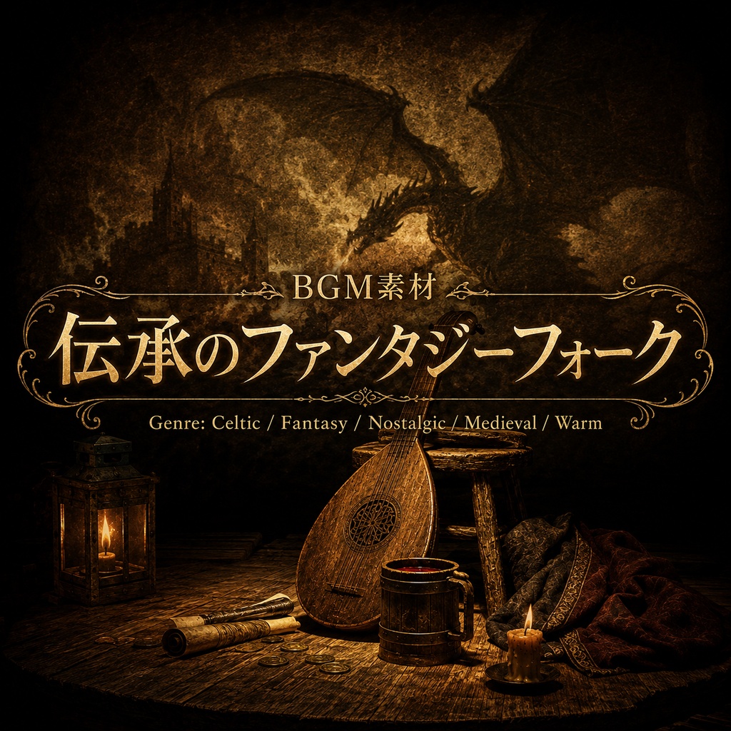 古の伝承を奏でるファンタジー・ケルトフォークBGM【配信・TRPG・ゲーム用】｜商用利用可