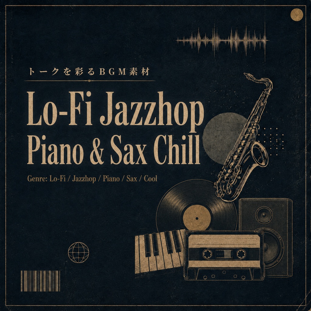雑談配信・YouTube向けLo-Fi Jazzhop BGM｜商用利用可