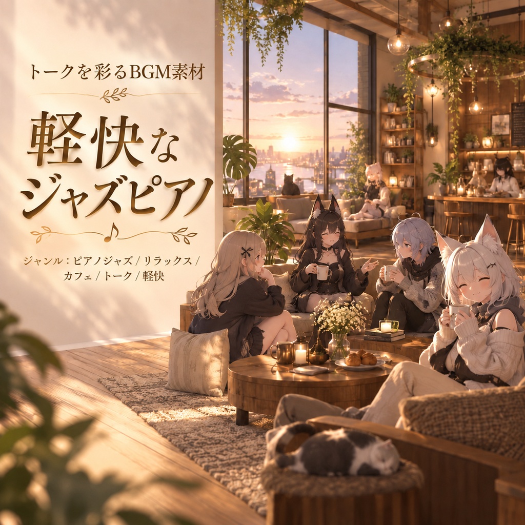 【配信・作業用BGM】控えめで軽快なピアノジャズ｜商用利用可