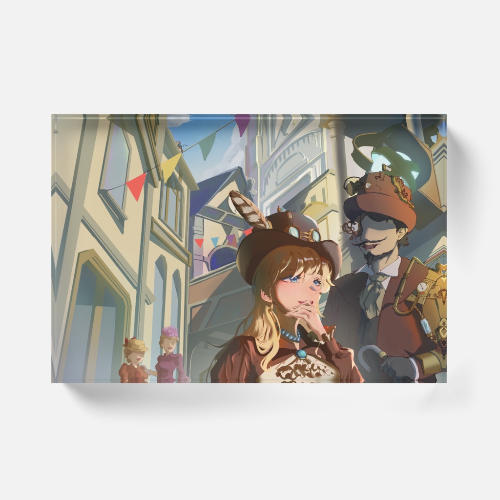 スチームパンクスタイルなお祭り アクリルブロック