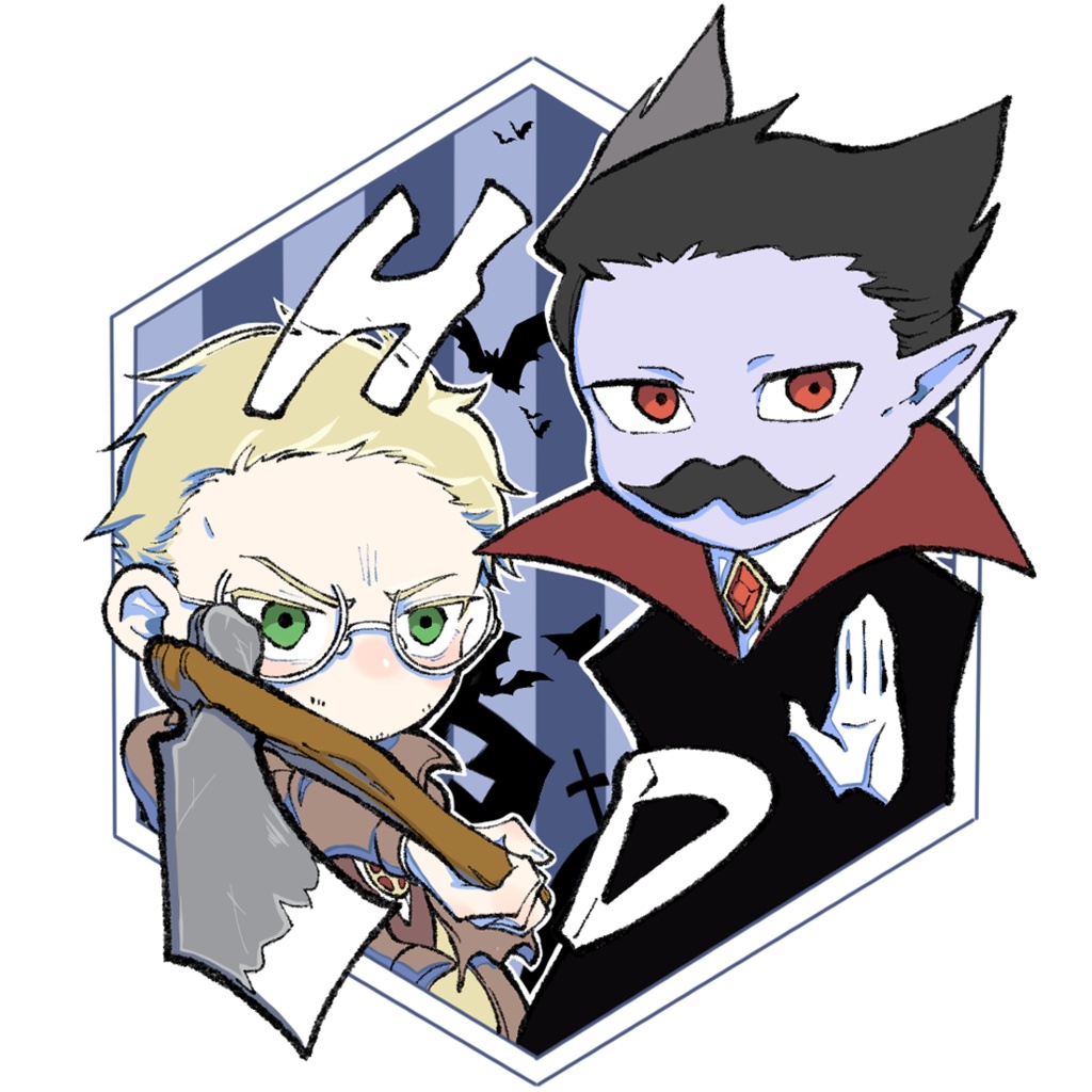 ヘルシング&御真祖様アクリルキーホルダー