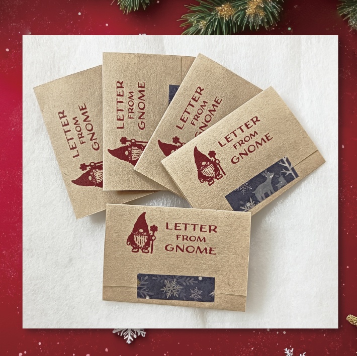 冬期限定販売 *:。*ノームからのお手紙おみくじ【24枚セット】