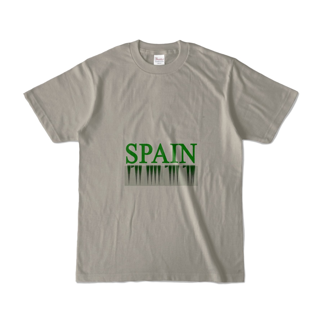 SPAIN T-シャツ【シルバーグレー】 (Musicシリーズ)