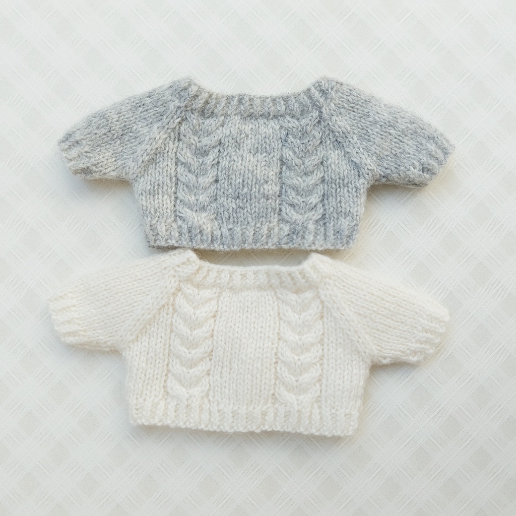 ぬい服 ニットカーディガン 15cm〜16cm