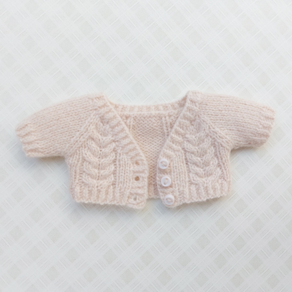 ぬい服 ニットカーディガン 15cm〜16cm