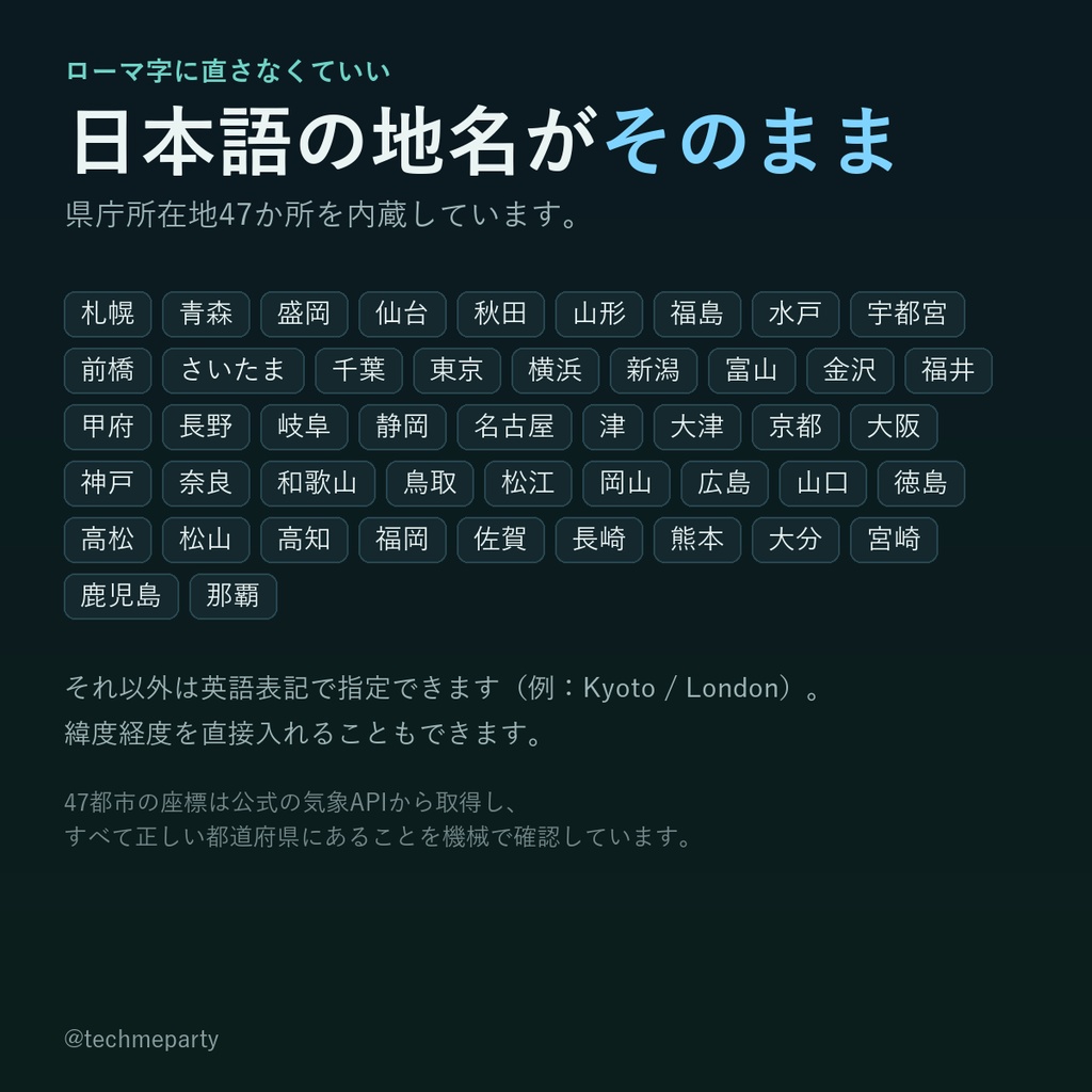 【OBS透過】お天気ウィジェット|APIキー不要・日本語の地名でそのまま設定・色1つで統一【商用可】