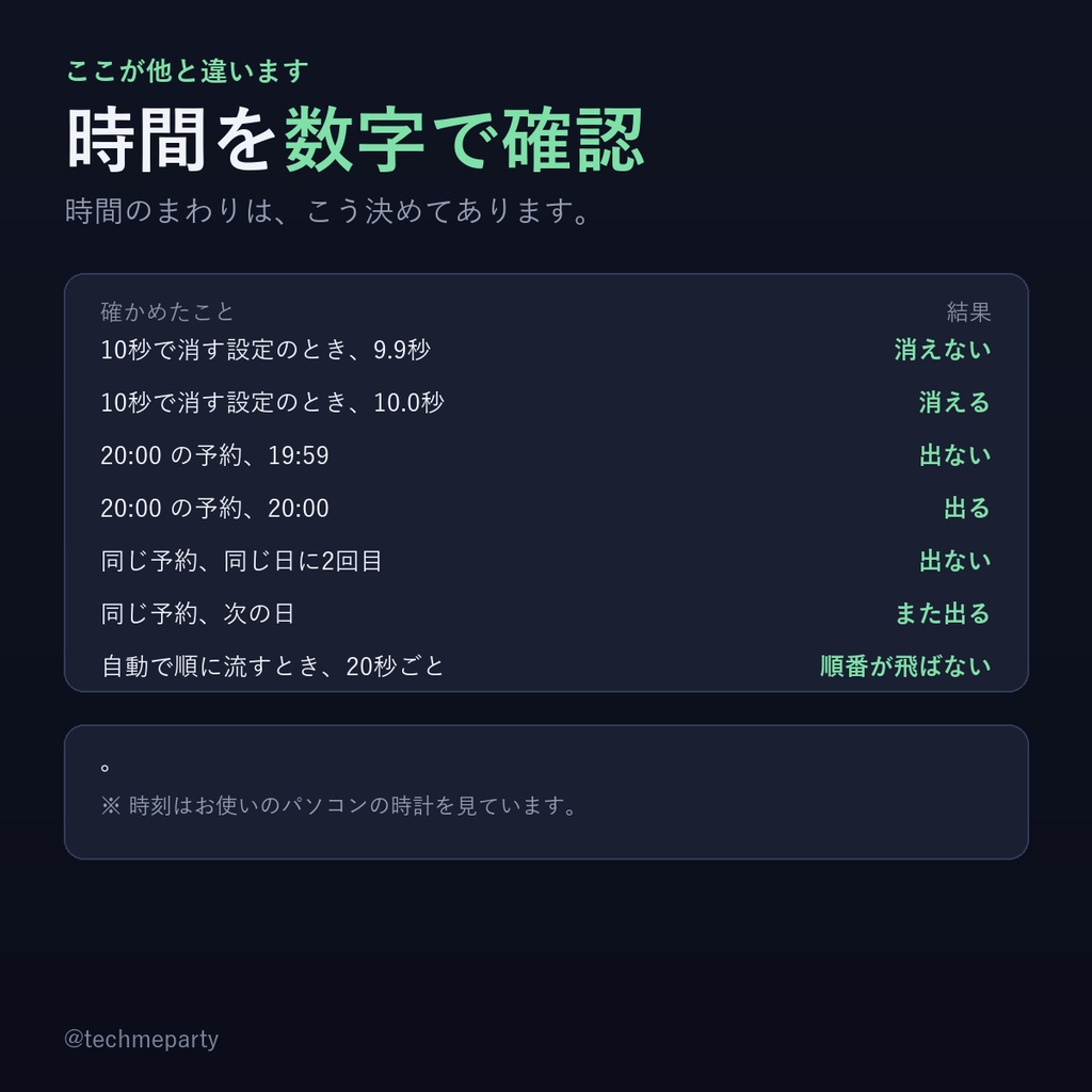 【OBS透過】告知テロップ ウィジェット|打って出す・時刻で自動で出す・秒で自動で消す【商用可】