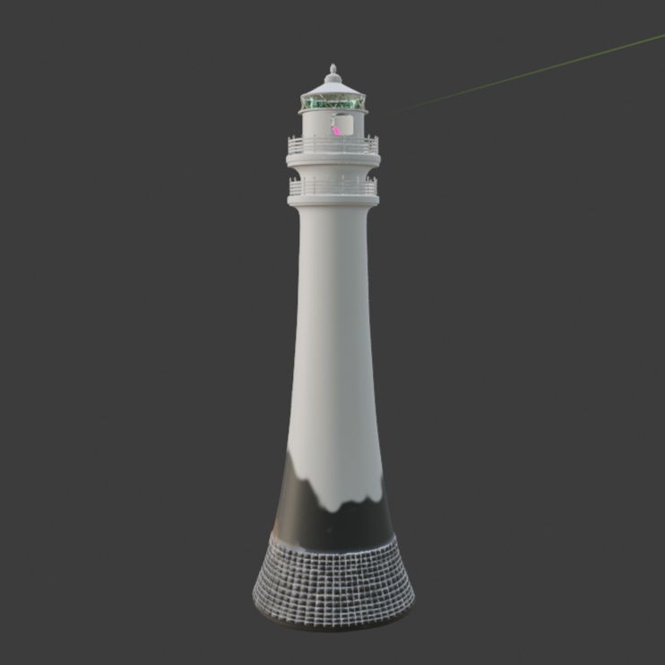 灯台(FBXモデル)