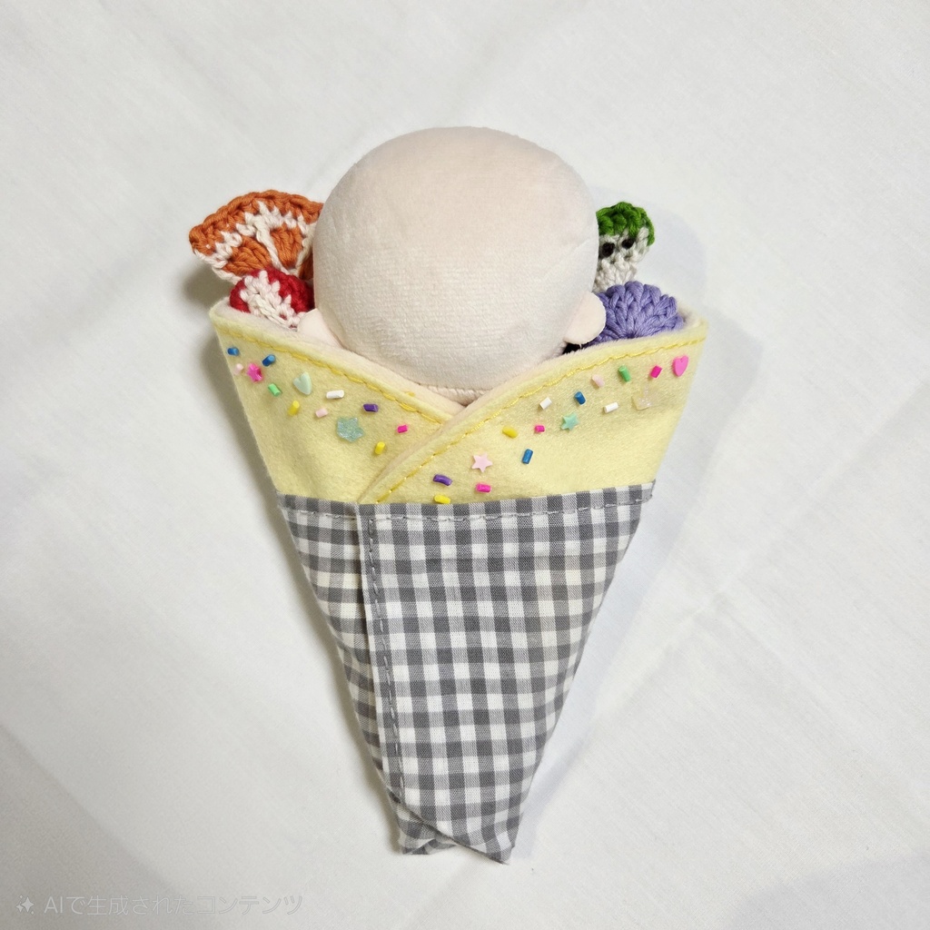 クレープになる？！おくるみ Sサイズ