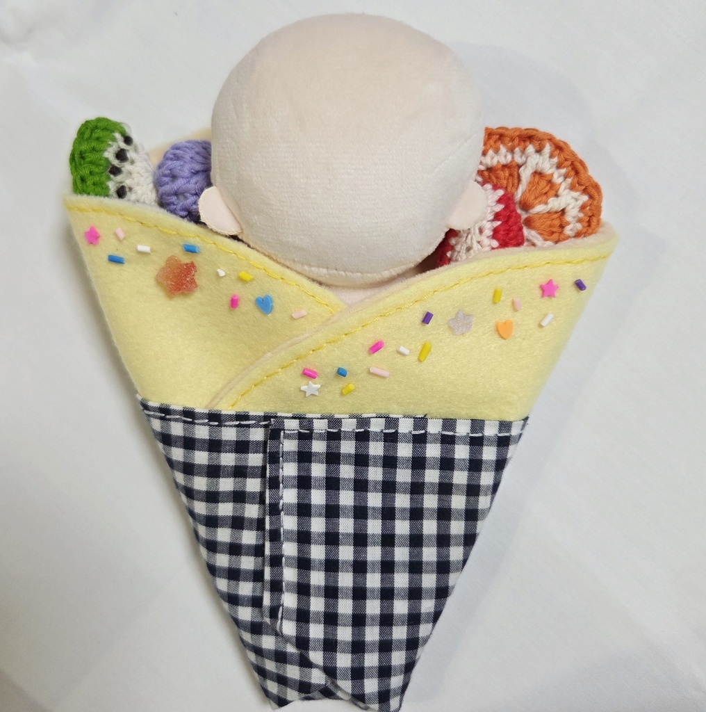 クレープになる？！おくるみ Mサイズ