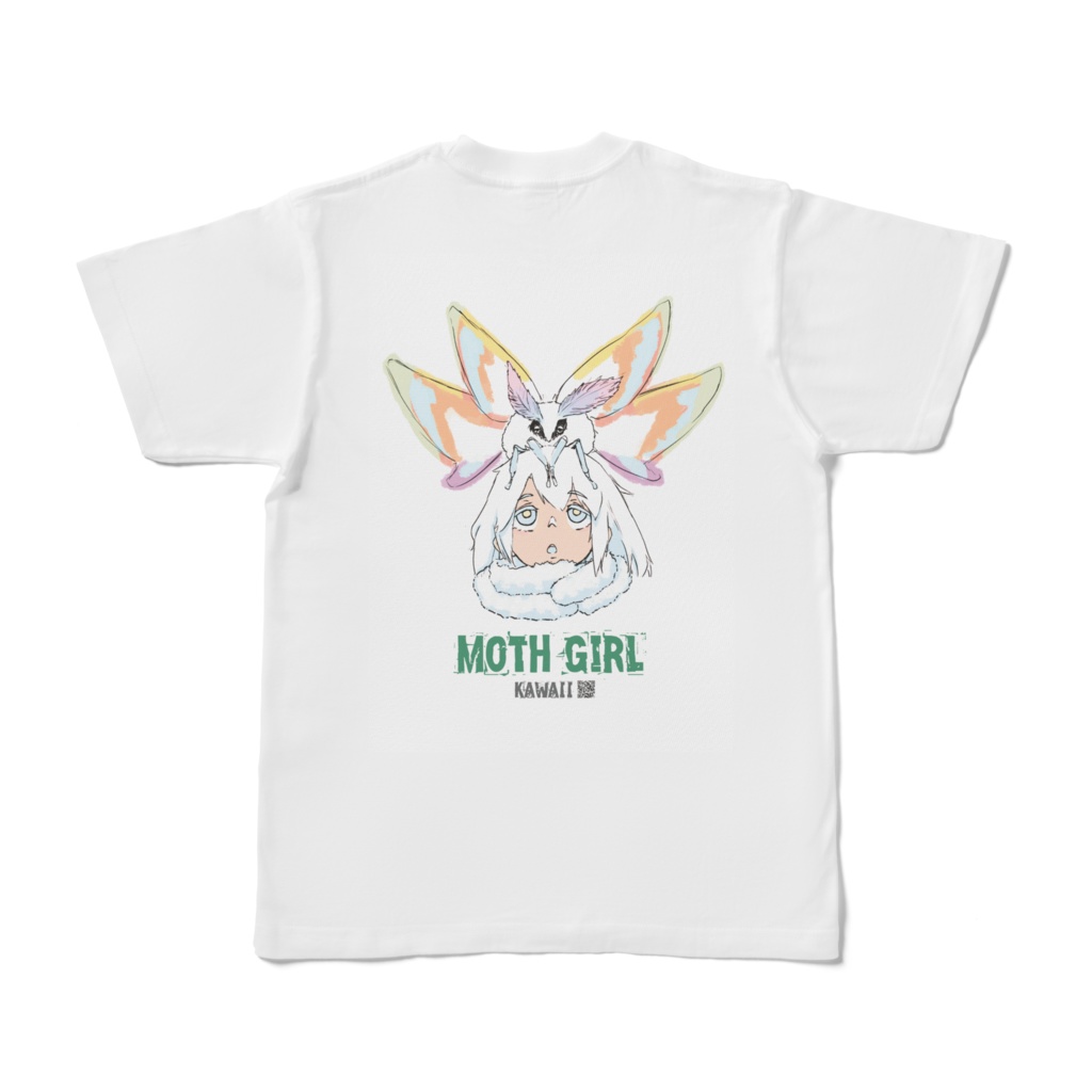 MothGirl白シャツ_両面イラストVer1