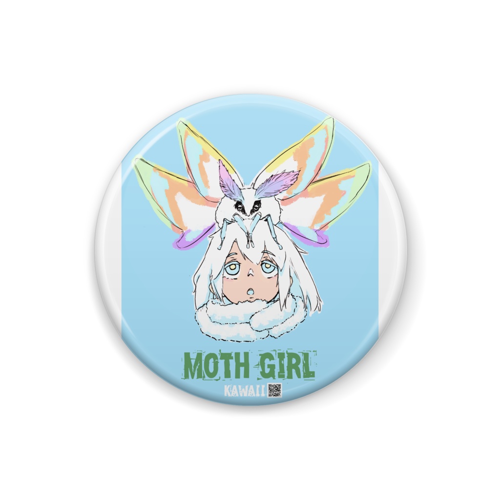 MothGirl缶バッジ_イラスト空Ver