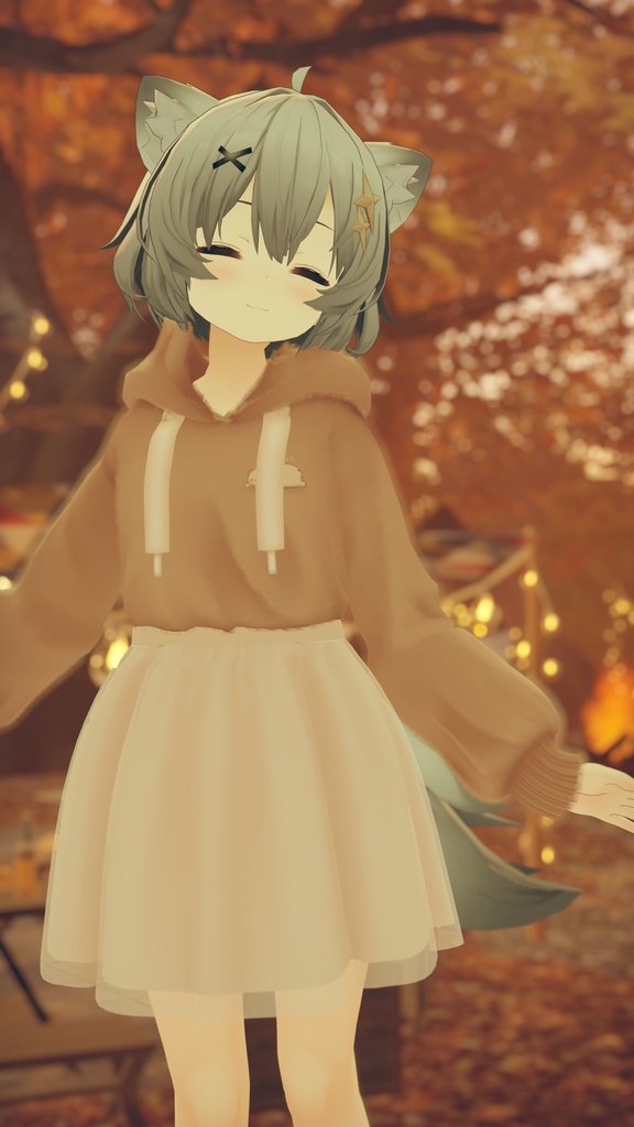 【3D衣装】くまぱーかー