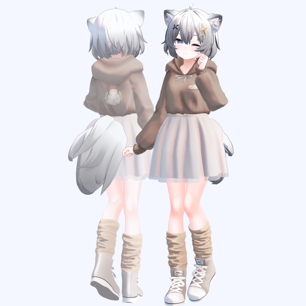 【3D衣装】くまぱーかー