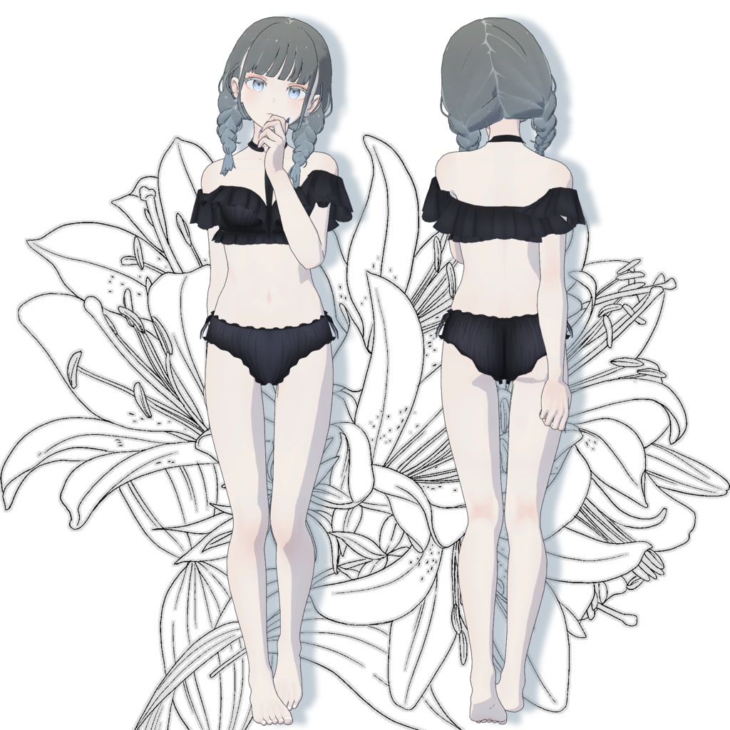 【grusちゃん対応】ハートチョーカービキニ