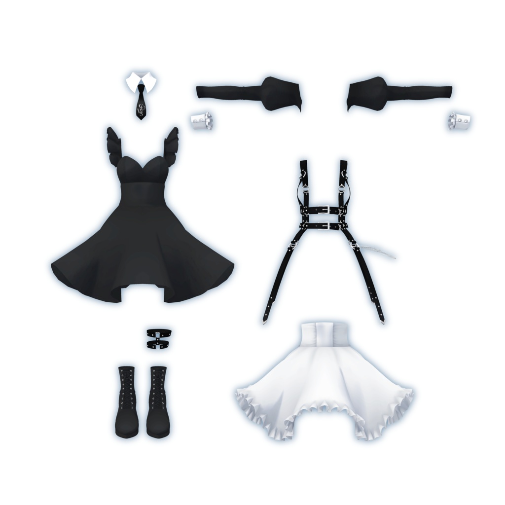 【5アバター対応】タクティカルメイド服