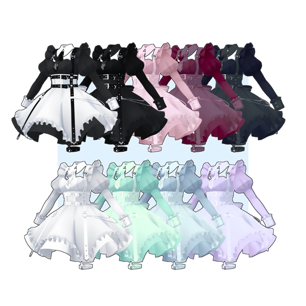 【5アバター対応】タクティカルメイド服