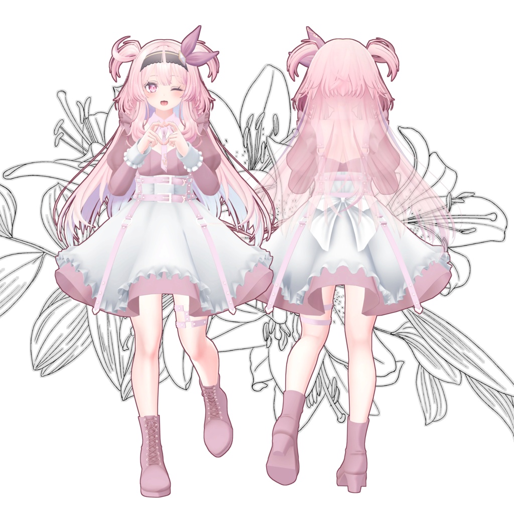 【5アバター対応】タクティカルメイド服