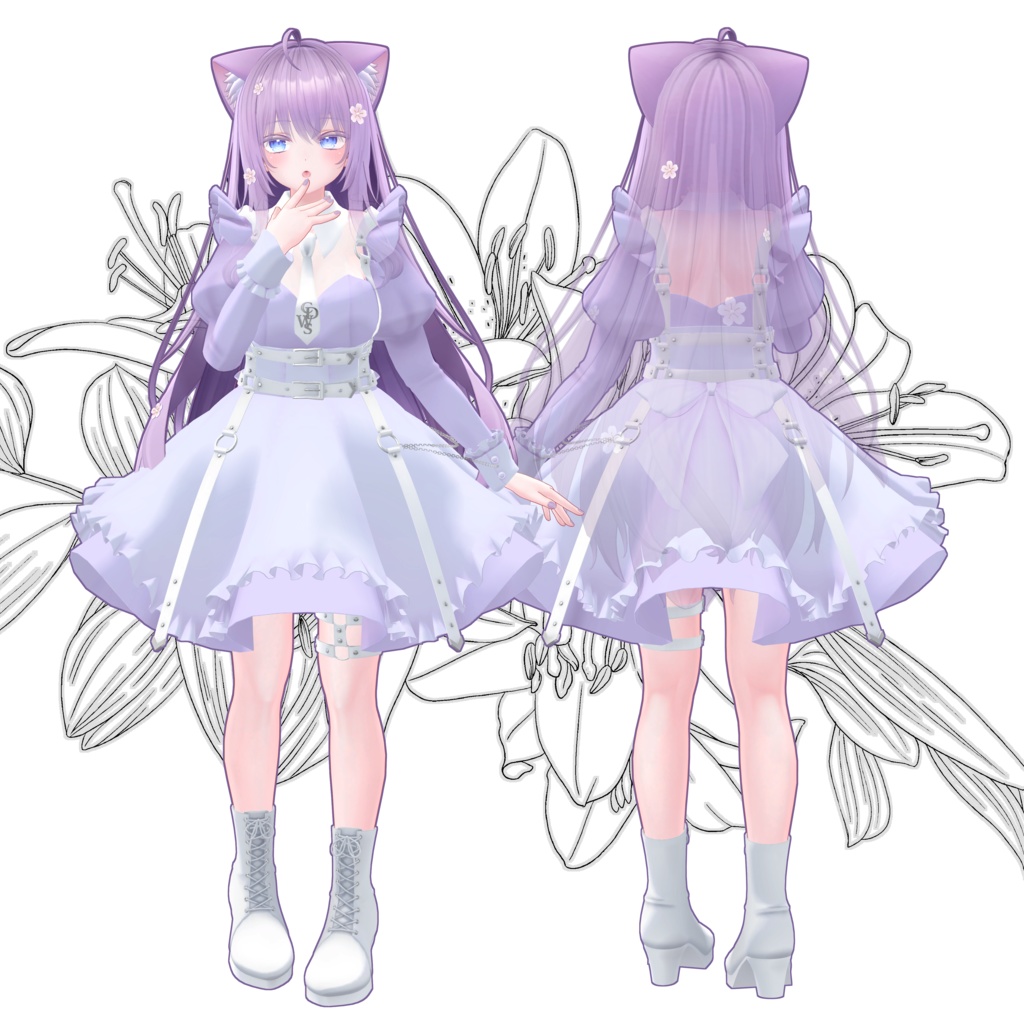 【5アバター対応】タクティカルメイド服