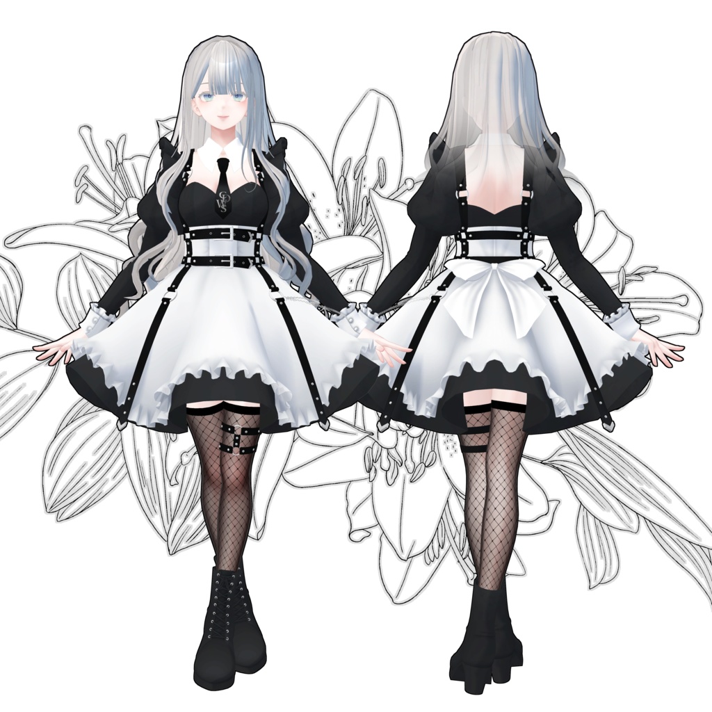 【5アバター対応】タクティカルメイド服