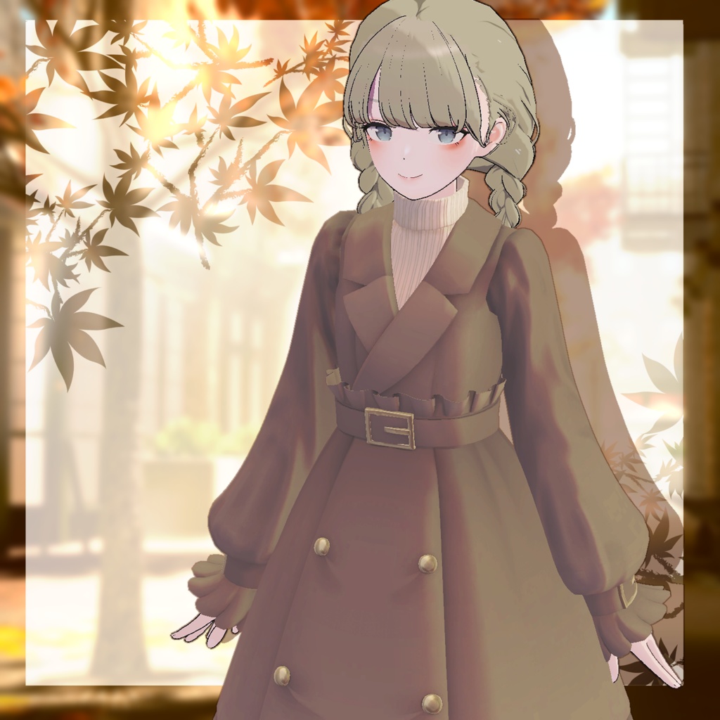 【4アバター対応】オータムトレンチコーデ