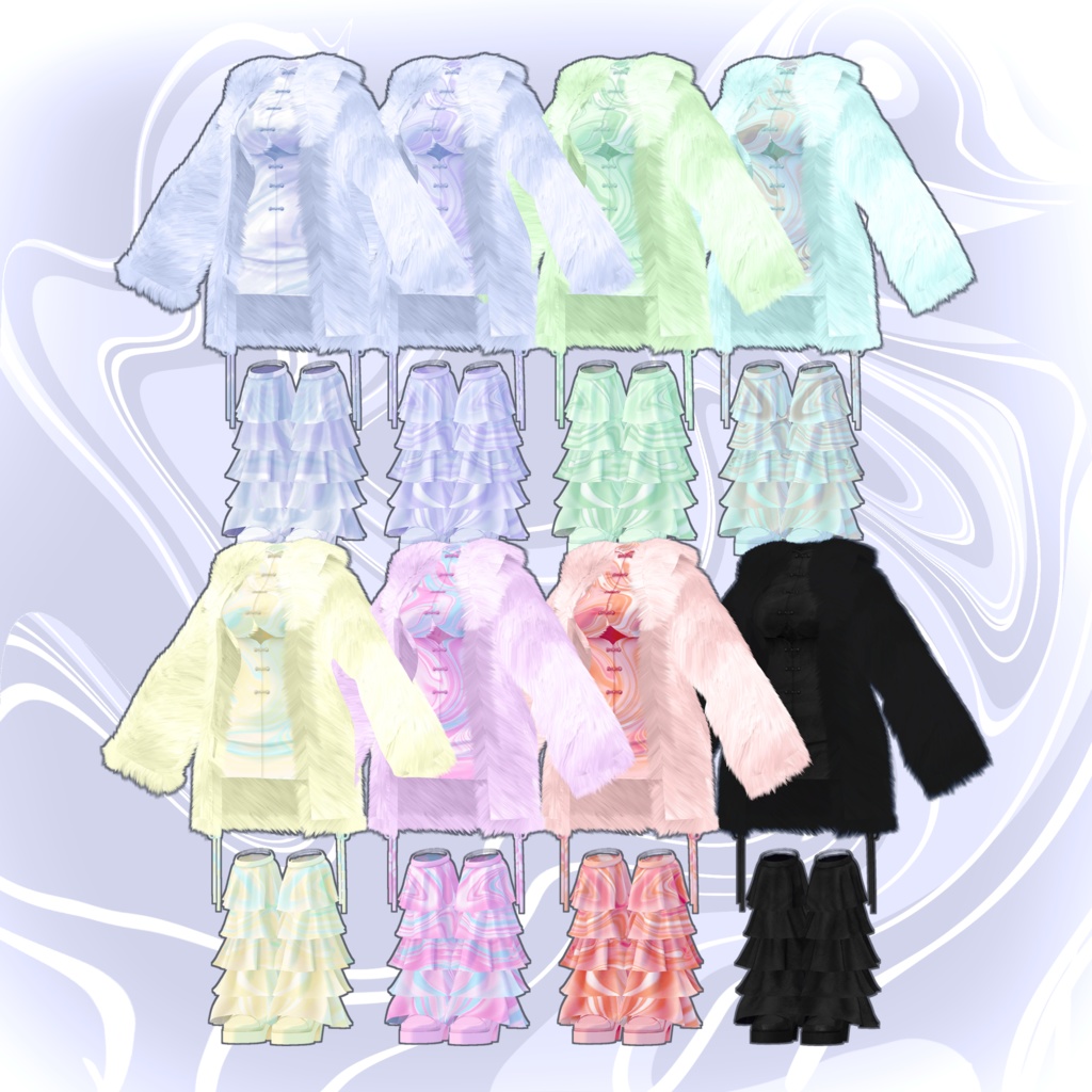 【マヌカちゃん対応】チャイナパンクファッション