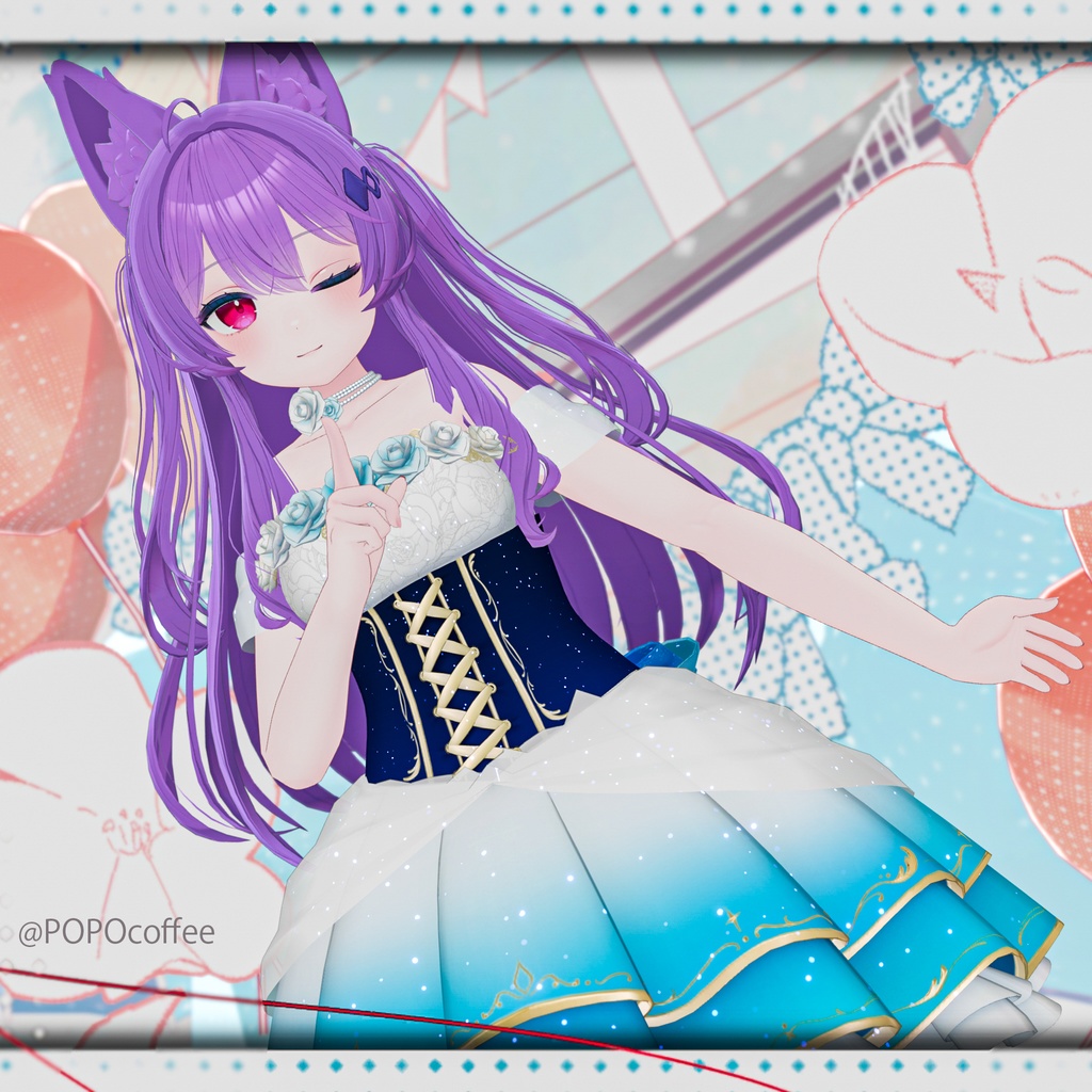 【11アバター+互換素体対応】FlowerIdolDress