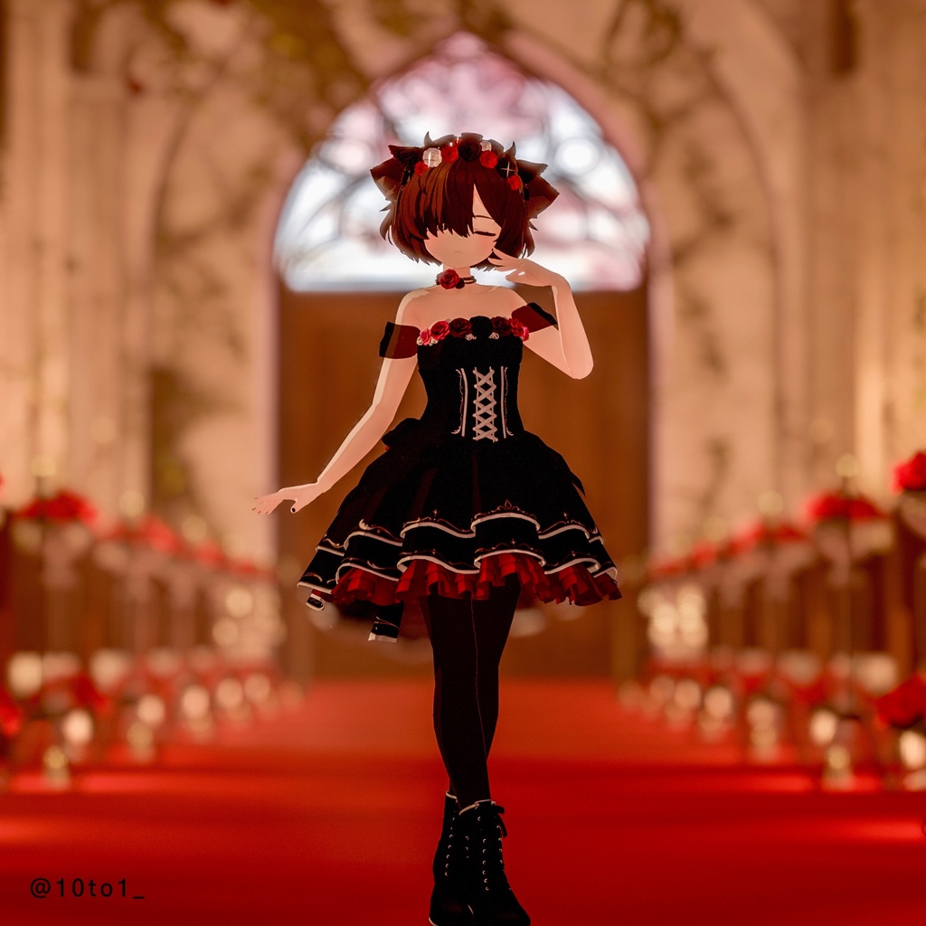 【11アバター+互換素体対応】FlowerIdolDress