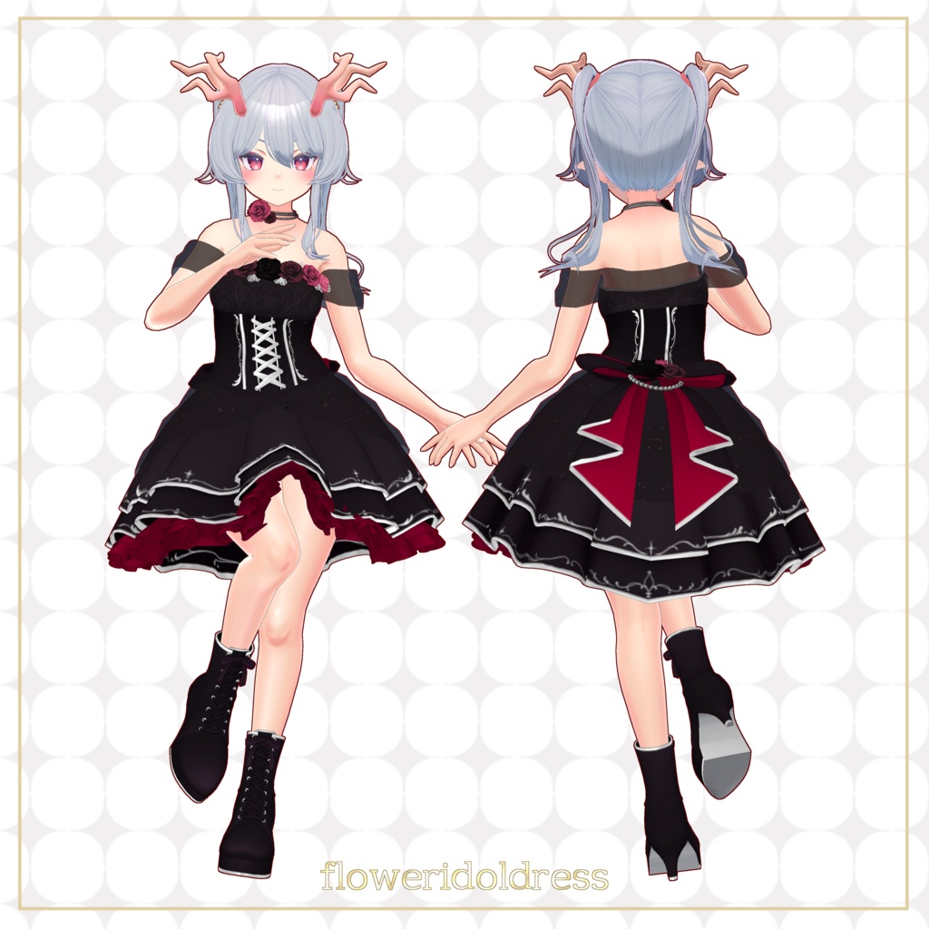 【11アバター+互換素体対応】FlowerIdolDress