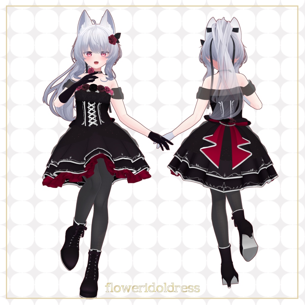 【11アバター+互換素体対応】FlowerIdolDress