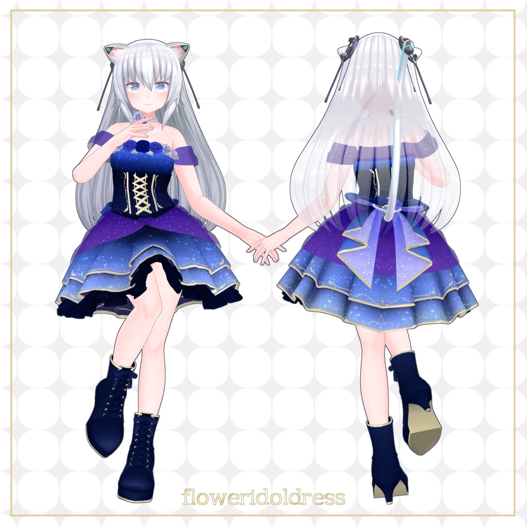 【11アバター+互換素体対応】FlowerIdolDress