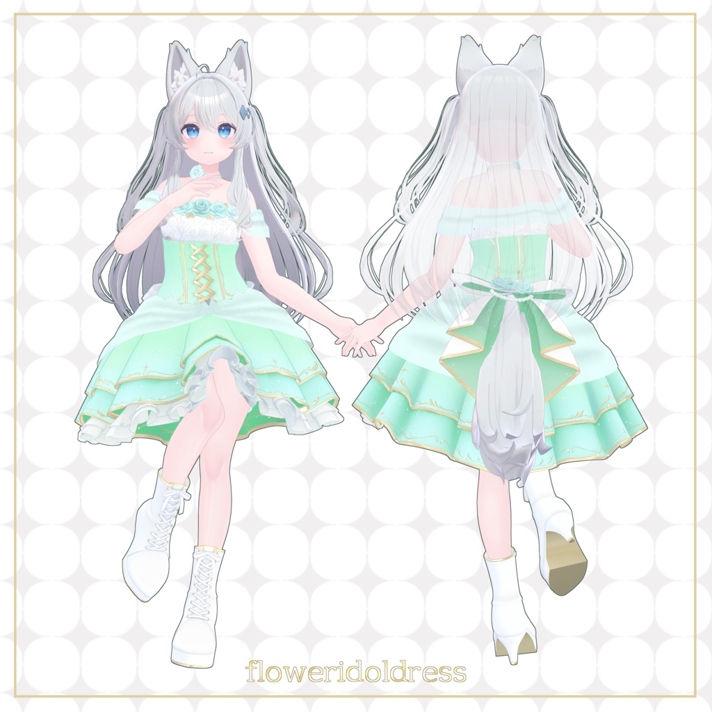 【11アバター+互換素体対応】FlowerIdolDress