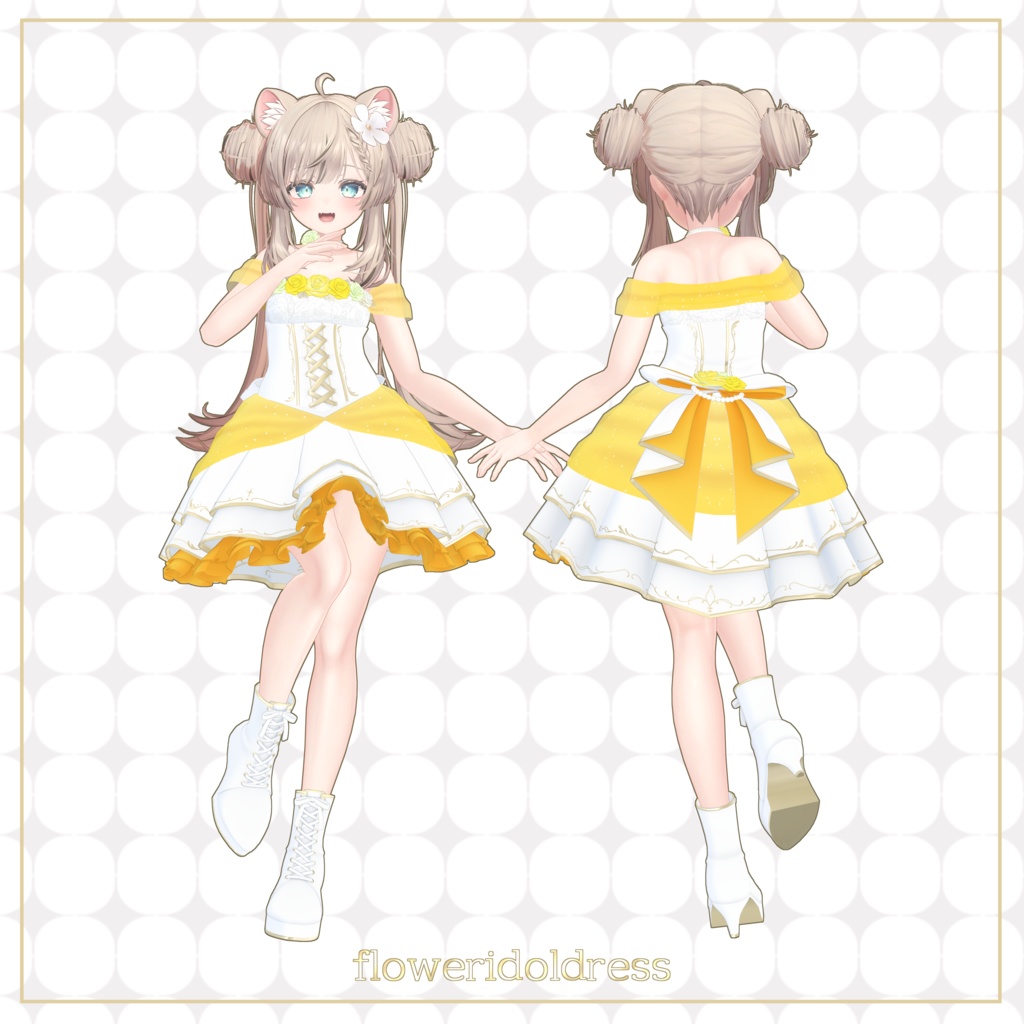 【11アバター+互換素体対応】FlowerIdolDress