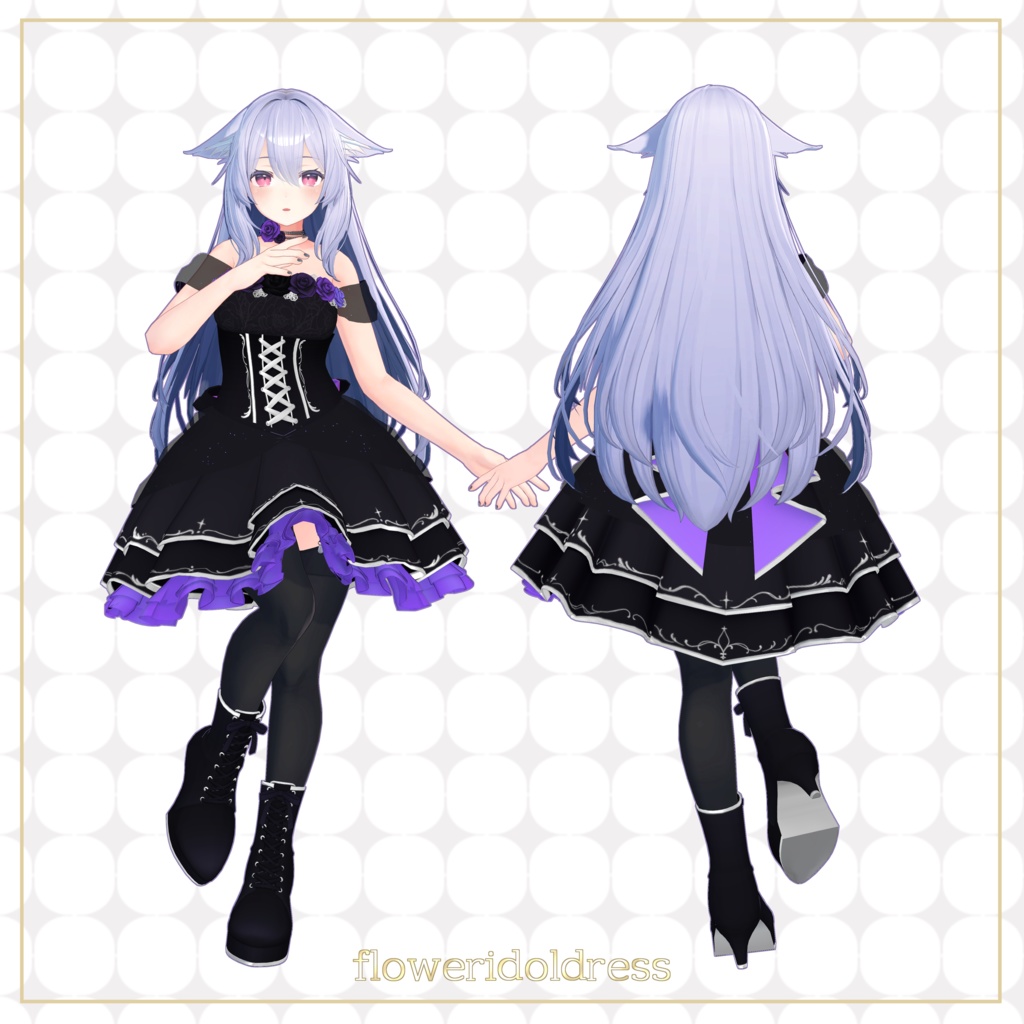 【11アバター+互換素体対応】FlowerIdolDress