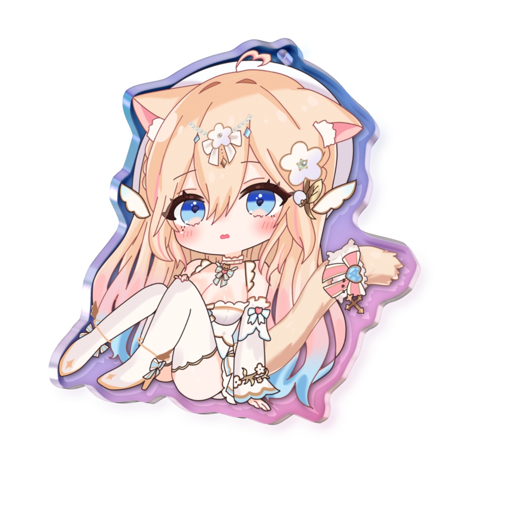 花籠リノ：オーロラアクリルキーホルダー通常Ver