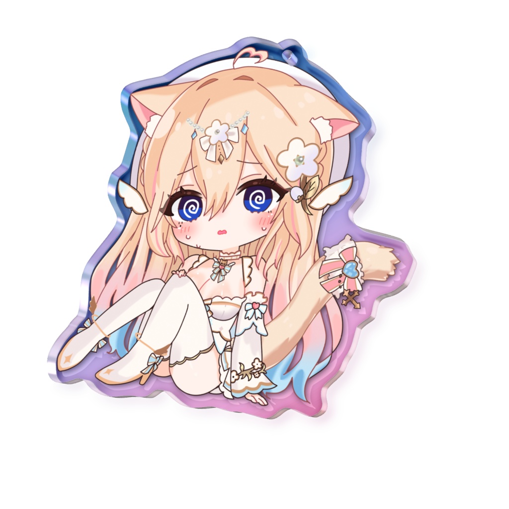 花籠リノ:オーロラアクキーぐるぐる目Ver