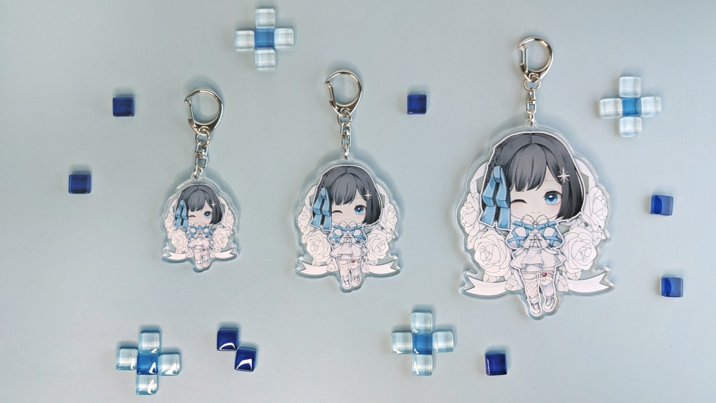 【非公式】透玉白夏ちゃん  アクリルキーホルダー