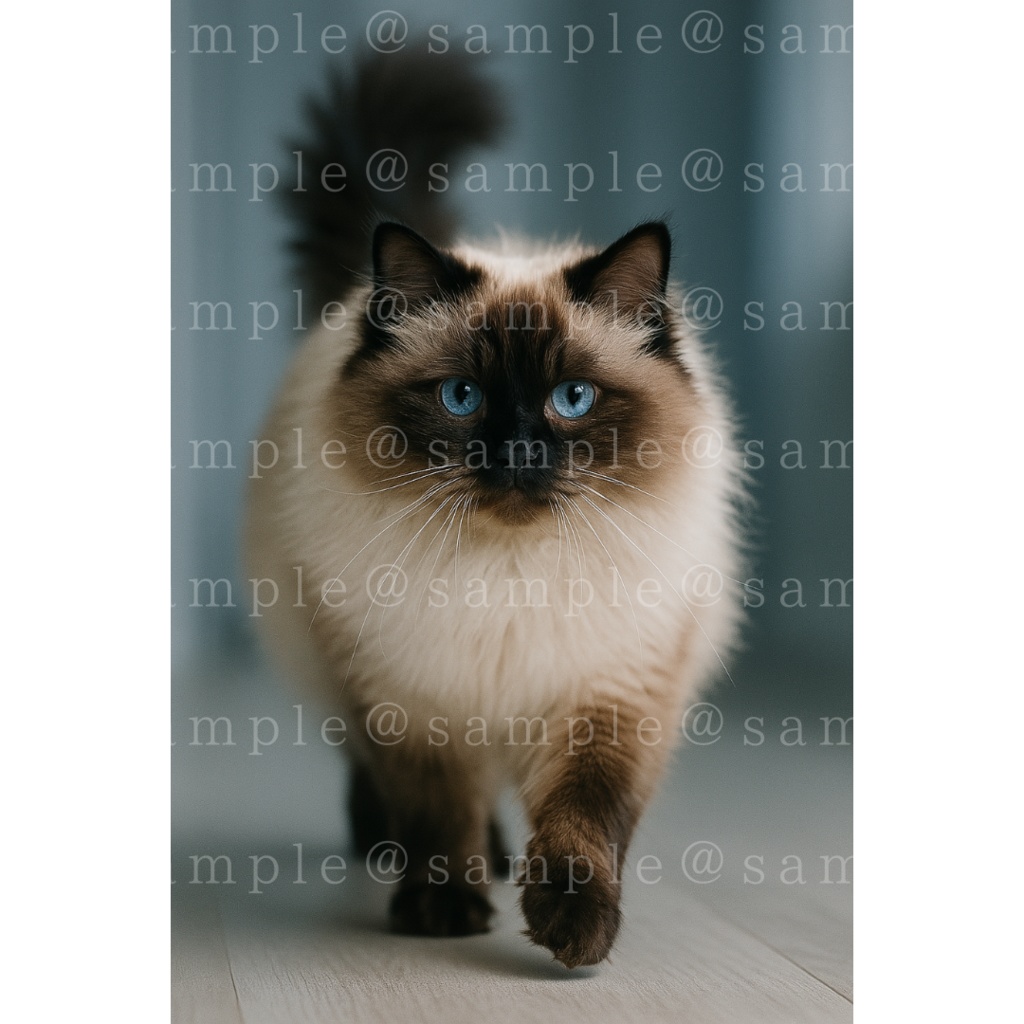 【高画質AI素材】ラグドール猫画像30選|サムネ・壁紙・商用利用OK