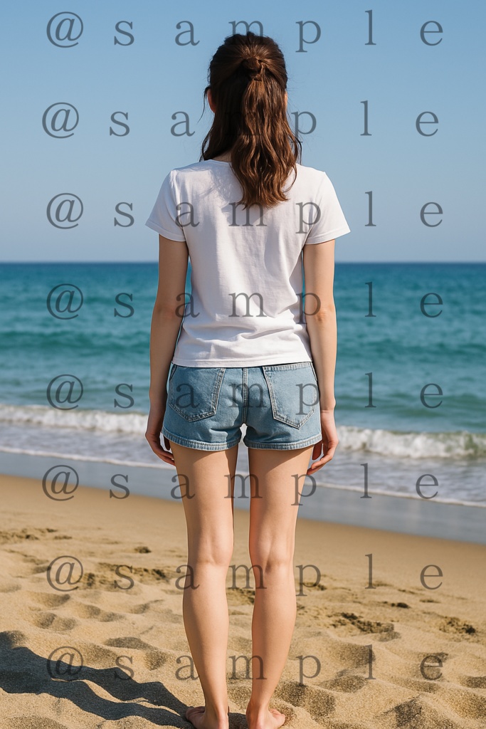 後ろ姿だけのリアル女性 30枚セット【AI生成・商用OK】