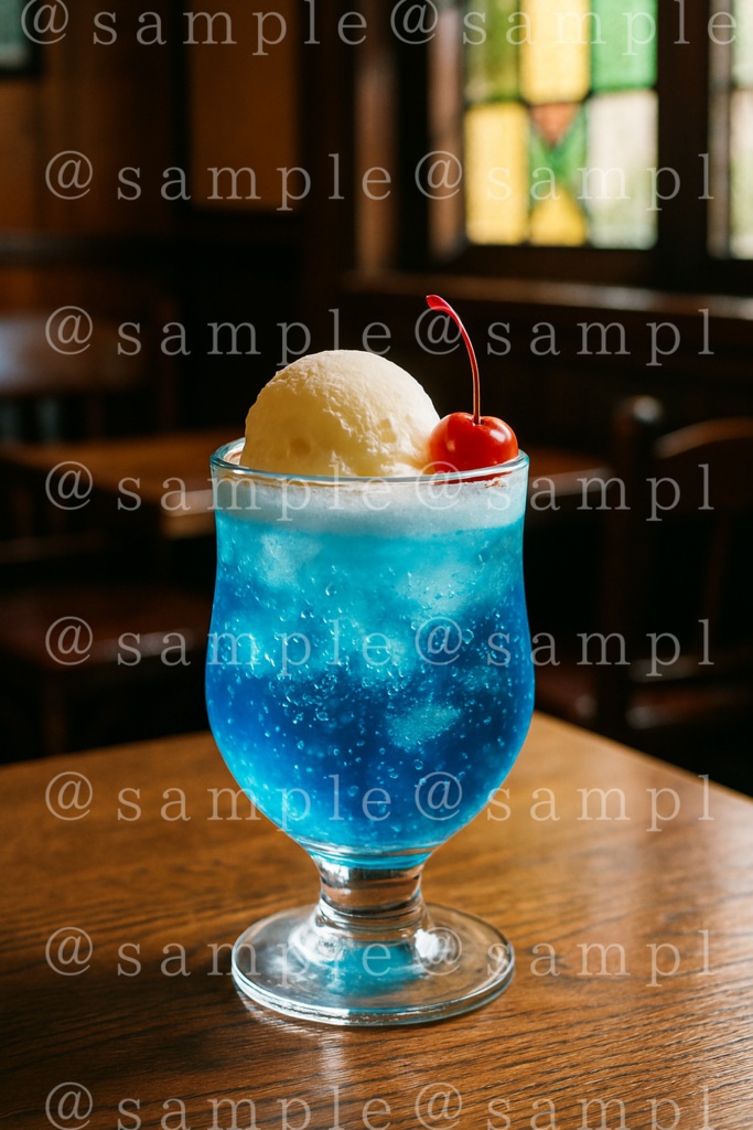 レトロクリームソーダ10種素材集【加工・商用OK】」