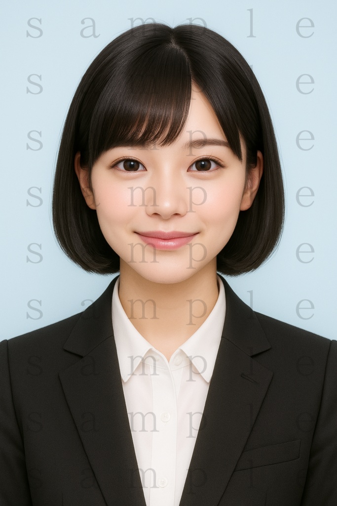 AI女性・履歴書写真素材11枚セット(商用利用可・著作権フリー)